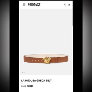 Versace La Medusa Greca Belt